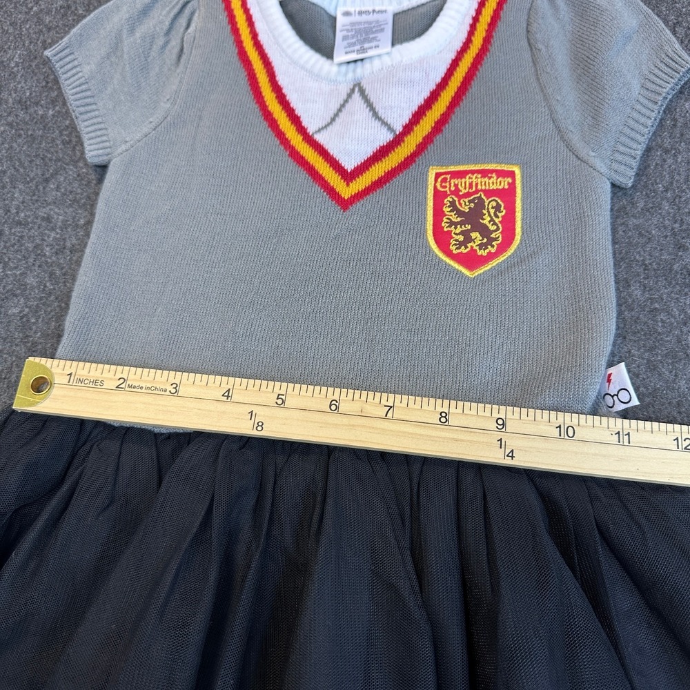 Harry Potter Sweater Dress Girls Size 5T Gryffindor Tutu Cosplay Uniform Costume - Picture 13 of 16